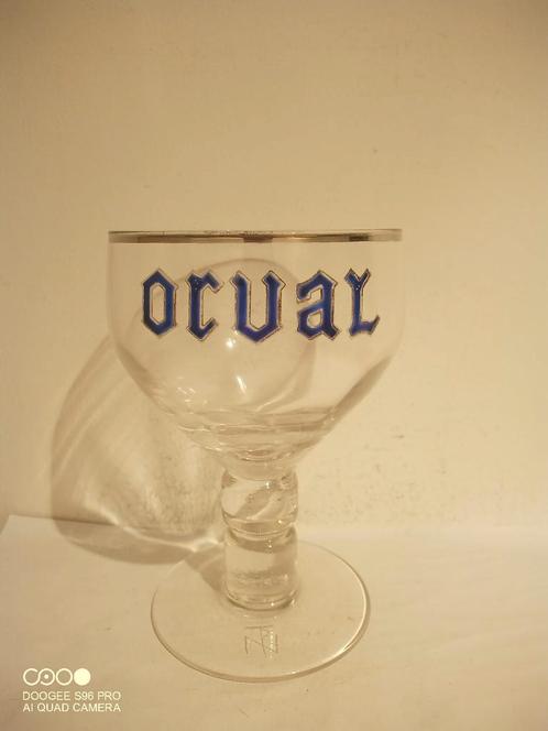 Oud emaille bierglas Trappistenbier Orval PN acide gezuurd ?, Verzamelen, Biermerken, Zo goed als nieuw, Glas of Glazen, Overige merken