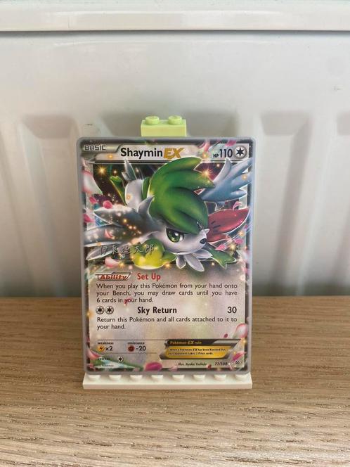 Shaymin EX 77/108 - Pokemon Kaart, Hobby en Vrije tijd, Verzamelkaartspellen | Pokémon, Nieuw, Losse kaart, Foil, Ophalen of Verzenden
