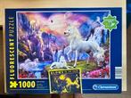 Fluorescerende puzzel 1000 stukjes, Clementoni., Ophalen of Verzenden, Zo goed als nieuw