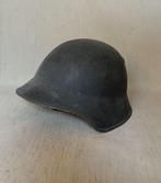wo2 - Zwitserse helm M1918/40 - met binnenwerk en kinriem, Verzamelen, Ophalen of Verzenden, Landmacht, Helm of Baret
