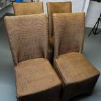 4 stoelen (merk Bristol), Quatre, Brun, Enlèvement, Utilisé