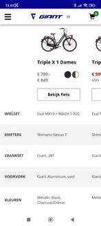 Damesfiets Giant Triple x, Ophalen, Versnellingen, Nieuw, Giant