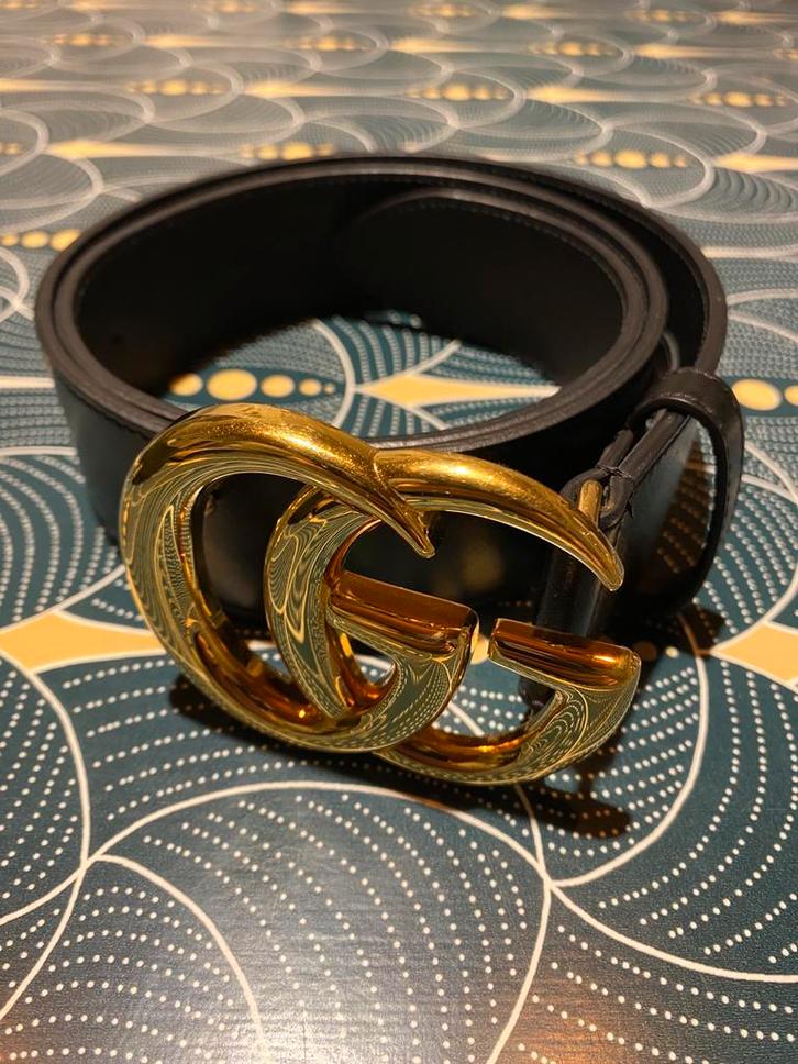 Originele Gucci-riem, Kleding | Dames, Riemen en Ceinturen, Zo goed als nieuw, Heupriem, Zwart, Echt leder, Ophalen of Verzenden