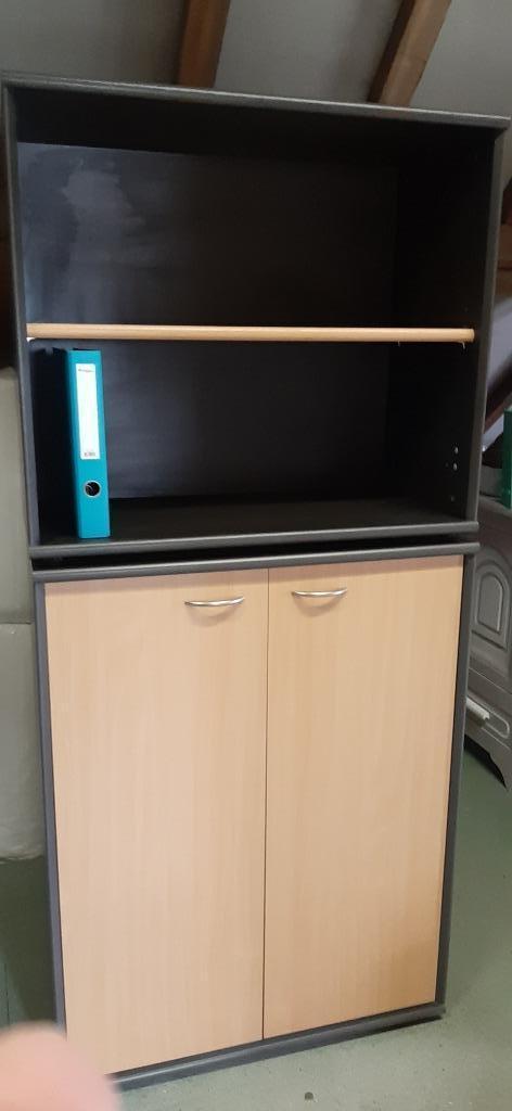 Boekenrek + boekenkast bureau, Huis en Inrichting, Bureaus, Zo goed als nieuw, Bureau, Ophalen