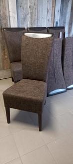 6 eetkamerstoelen - goede staat, Huis en Inrichting, Stoelen, Ophalen, Hout, Gebruikt, Bruin