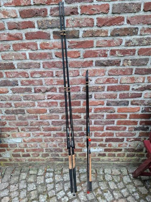 3 x Preston carp feeder 11ft en 12ft, Watersport en Boten, Hengelsport | Karpervissen, Gebruikt, Ophalen