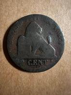 Leopold 1 een 2 centiem van 1852, Postzegels en Munten, Munten | België, Ophalen of Verzenden, Overig, Losse munt