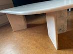 Salontafel witte marmer, Ophalen, Overige materialen, 100 tot 150 cm, 50 tot 100 cm