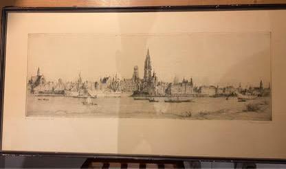 Tekening-Rede van Antwerpen- Romain Malfliet- Antwerpen, Antiek en Kunst, Kunst | Tekeningen en Fotografie, Ophalen