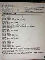 6 oliefilters buick chevrolet pontiac oldsmobile cadillac ph, Auto-onderdelen, Ophalen of Verzenden, Nieuw, Overige automerken