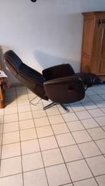 Lederen relax zetel, Ophalen, Zo goed als nieuw
