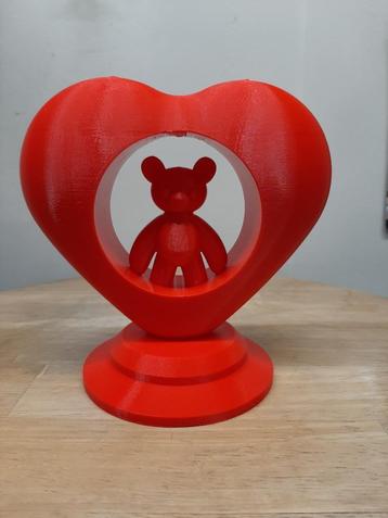 3D HartBeer Teddybeer 139 Hart Beer Valentijn beschikbaar voor biedingen