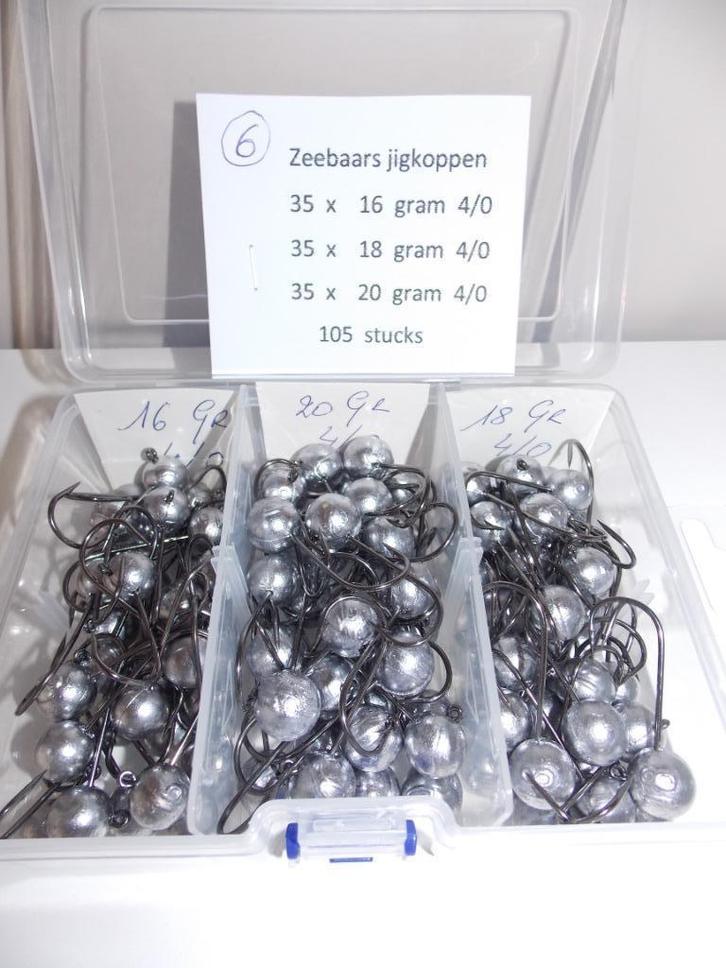 Boxen loodkoppen zeebaars, Watersport en Boten, Hengelsport | Zeevissen, Nieuw, Complete set, Ophalen of Verzenden