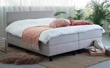 TWEEPERSOONSBED! Boxspring NICO 140x200 met TOPPER+Hoofdbord beschikbaar voor biedingen