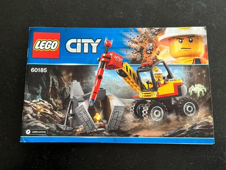 LEGO 60185 Krachtige Mijnbouwsplitter, Kinderen en Baby's, Speelgoed | Duplo en Lego, Zo goed als nieuw, Lego, Ophalen of Verzenden