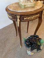 Mooie ovale tafel vol brons en marmer blad, Antiek en Kunst, Antiek | Meubels | Tafels, Ophalen