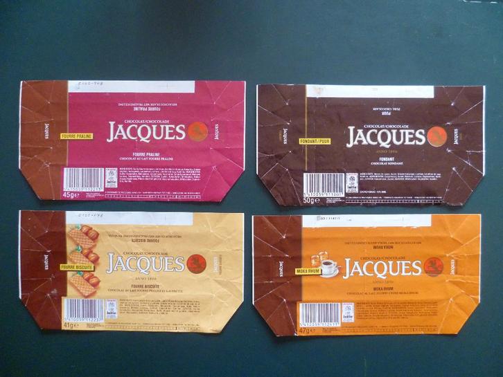 chocolade Jacques chocolat omslagen emballages initia punt, Verzamelen, Overige Verzamelen, Gebruikt, Ophalen of Verzenden