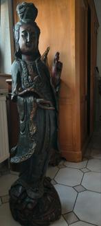Guanyin en bois sculpté taille homme, Maison & Meubles, Enlèvement