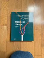 Fundamentele begrippen: algemene chemie, Boeken, Ophalen, Zo goed als nieuw, Hogeschool, De Boeck