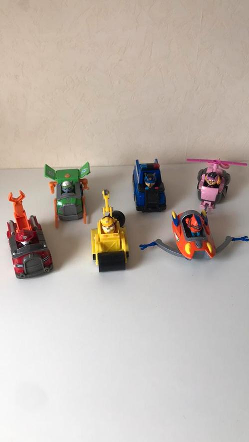 Paw Patrol set 6 actiefiguren in auto - in goede staat, Kinderen en Baby's, Speelgoed | Actiefiguren, Gebruikt, Ophalen of Verzenden