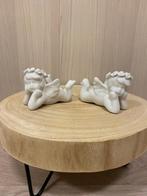 Kerstdecoratie  : 2 witte engeltjes, Diversen, Ophalen of Verzenden, Zo goed als nieuw