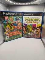 Buzz Junior Singes En Délire + Shrek Super Party PS2, Avontuur en Actie, Gebruikt, Eén computer, Ophalen of Verzenden