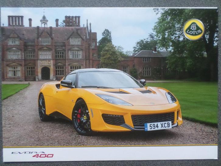 Lotus Evora 400 Brochure, Boeken, Auto's | Folders en Tijdschriften, Ophalen of Verzenden
