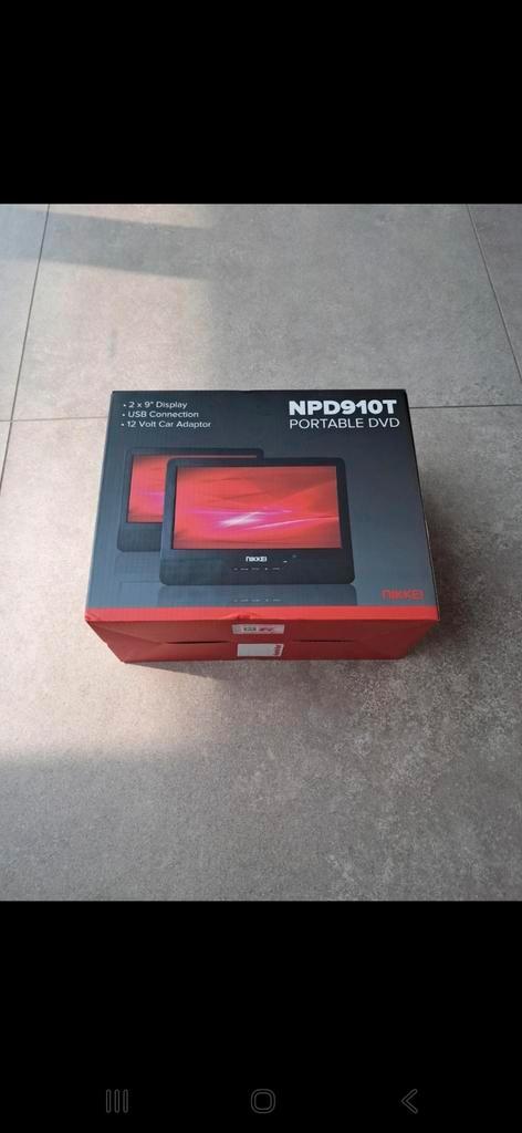 Lecteur DVD portable Nikkei NPD910T pour la voiture, TV, Hi-fi & Vidéo, Lecteurs DVD, Utilisé, Lecteur DVD, Autres marques, Enlèvement ou Envoi