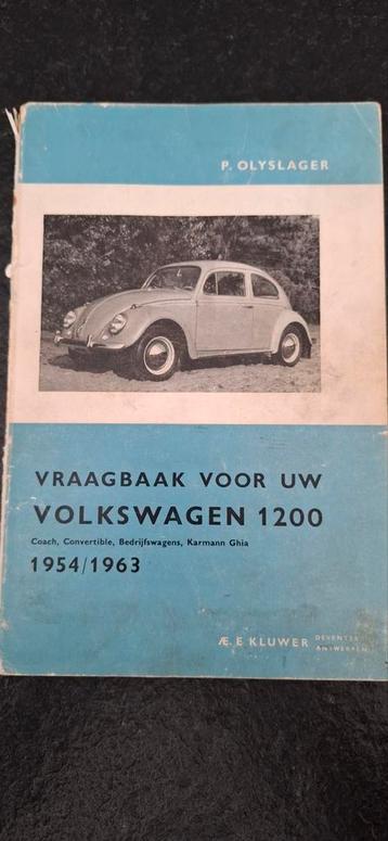 Volkswagen kever karmann ghia en T1 1954 tot 1963, Autos : Divers, Modes d'emploi & Notices d'utilisation, Enlèvement ou Envoi
