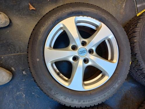 4 Winterbanden op Alu velgen, Auto-onderdelen, Banden en Velgen, Velg(en), Winterbanden, Personenwagen, Gebruikt, Ophalen