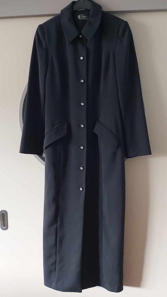 Claire International Clothing, dunne mantel, m 36, Kleding | Dames, Jassen | Zomer, Zo goed als nieuw, Maat 36 (S), Zwart, Ophalen of Verzenden