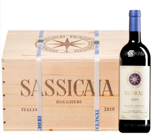 Sassicaia 2019 - OWC6, Collections, Vins, Neuf, Vin rouge, Italie, Pleine, Enlèvement ou Envoi