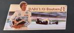 Sticker autocollant Barclay Thierry Boutsen formule 1, Ophalen of Verzenden, Gebruikt
