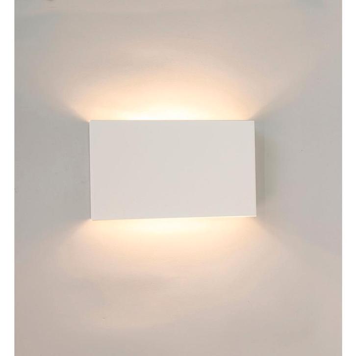 Wtte rechthoekige wandlamp, Huis en Inrichting, Lampen | Wandlampen, Nieuw, Ophalen