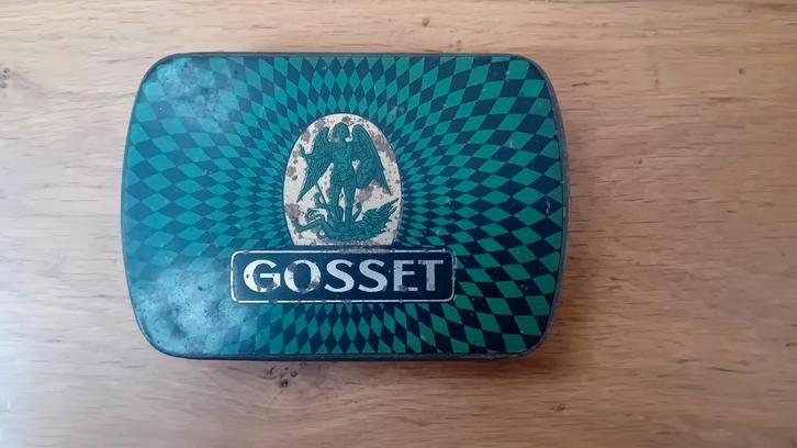 Tabaksdoos Gosset Tabak Brussel, Verzamelen, Merken en Reclamevoorwerpen, Zo goed als nieuw, Ophalen of Verzenden