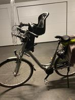 Fietsstoeltje vooraan, Fietsen en Brommers, Fietsaccessoires | Fietsstoeltjes, Ophalen, Zo goed als nieuw, Voorzitje, Voetsteuntjes
