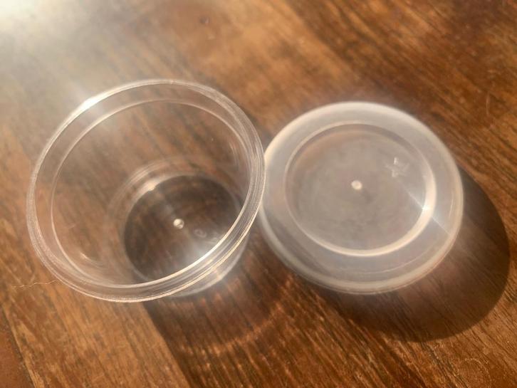 Potjes (720 stuks) rond met deksel transparant, Diversen, Overige Diversen, Nieuw, Ophalen