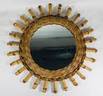 Vintage design sunburst zonnespiegel 70’s, Huis en Inrichting, Woonaccessoires | Spiegels, Ophalen of Verzenden, Gebruikt, Rond