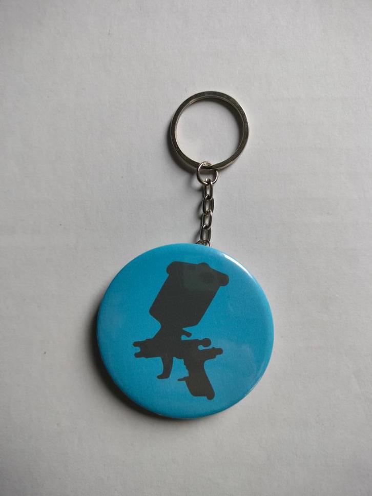 Seringue porte-clés ou pistolet à peinture avec décapsuleur, Collections, Porte-clés, Comme neuf, Autres types, Enlèvement ou Envoi