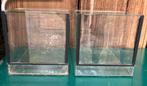 Klein glazen terrarium 2x, Animaux & Accessoires, Reptiles & Amphibiens | Accessoires, Terrarium ou Paludarium, Enlèvement, Utilisé
