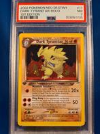 Dark Tyranitar 11/105 - Neo Destiny (1st edition) (PSA 7), Hobby en Vrije tijd, Verzamelkaartspellen | Pokémon, Verzenden, Gebruikt