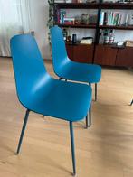 4 mooie eetkamerstoelen, Huis en Inrichting, Stoelen, Ophalen, Zo goed als nieuw, Blauw, Vier