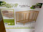 GRIJS Babybed met matras 60x120, Kinderen en Baby's, Babywiegjes en Ledikanten, Ophalen, Zo goed als nieuw