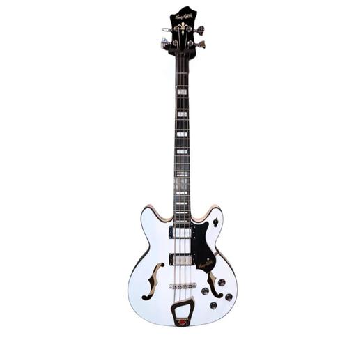 Hagstrom Viking Bass White, Muziek en Instrumenten, Snaarinstrumenten | Gitaren | Bas, Zo goed als nieuw, Ophalen