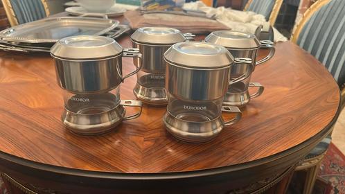 Set van 4 druppelkoffiezet tassen Durobor, Huis en Inrichting, Keuken | Servies, Zo goed als nieuw, Ophalen