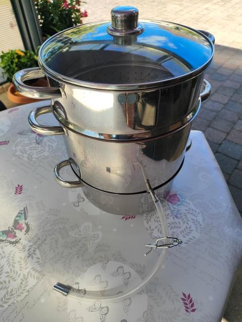 Extracteur de jus à vapeur en inox, Huis en Inrichting, Keuken | Potten en Pannen, Zo goed als nieuw, Inox, Ophalen