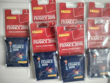 Lot de 49 pochettes FIFA Women WC 2019 panini  beschikbaar voor biedingen