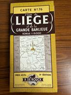 Kaart van LUIK en de grotere buitenwijken, kaart nr. 76, sch, Boeken, Atlassen en Landkaarten, Ophalen, Overige typen, Zo goed als nieuw