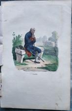 Gravure d'un invalide. Napoléon France, Photo ou Poster, Armée de terre, Enlèvement ou Envoi