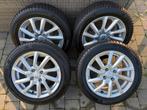 Velgen fiat 500 met goeie winterbanden, Auto-onderdelen, Banden en Velgen, Ophalen, 15 inch, Velg(en), Winterbanden